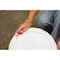 Vestil 2 Gal Trash Can Lid, White, Polyethylene, 10.2 / 11.25 W/Dia PAIL-SCR-35-W - alternate 4